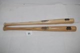 2 Louisville Slugger Museum & Factory Mini Bats, Wood, Each 18