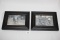 Pair of Framed Pictures With Vintage Harley Davidson Motorcycles, Each 8