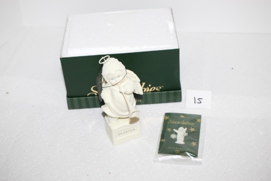 Snowbabies Figurine, And The Angels Rejoiced, 2003, 56.69349, Porcelain, Dept. 56, 5"