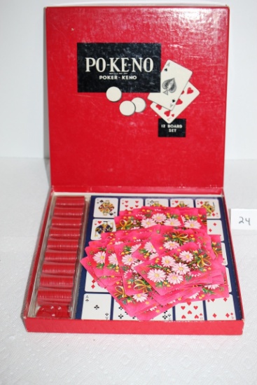 PO-KE-NO, Poker Keno Game, The US Playing Card Company, Pieces Not Verified