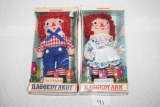 Vintage The Original Raggedy Ann & Raggedy Andy, Knickerbocker Toy, Style #0017, NIB