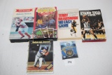 Assorted Baseball, Basketball, and Football Books, Tapes, Misc.