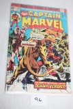 Captain Marvel Comic Book, #39, July, Marvel Comics, Bagged & Boarded, Cover has tear & writing