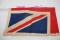 Vintage Souvenir Union Jack Flag By Richard Douglas, All Pure Linen, Made In Great Britain