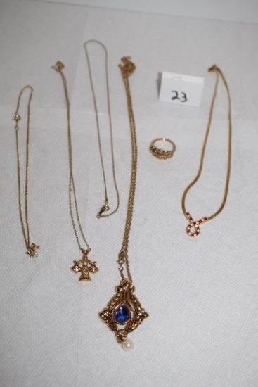 Assorted Avon Necklaces & Ring