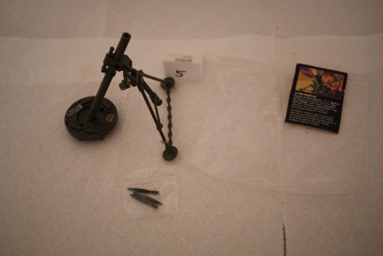 Vintage Rambo 81 MM Mortar Toy, Mortars, Plastic, Launcher 5"