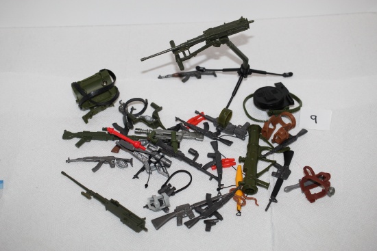 Assorted Vintage Rambo Toy Weapons & Accessories, Plastic