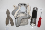 3M Respirator, Bond Flashlight, Fisherman's Pal-Germany
