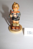 Little Hiker, M.J. Hummel Goebel Figurine, W. Germany, 76 1/0, 3 3/4
