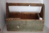 Vintage Wooden Tool Box, 21 3/4