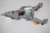 Vintage Rambo Skywolf Assault Jet, The Force Of Freedom, Plastic, 1985, 1986 Carolco Int'l, Coleco