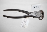 Vintage Utica 260-6 End Nipper Cutter Pliers, Made In USA, 6 1/2