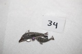 Sterling Pin, Marked 925, 2 1/4