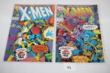 2 Pizza Hut X-Men Comics, 1993, #3 & #4, Marvel Comics