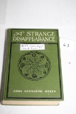A Strange Disappearance Book, Anna Katherine Green, 1879, A.L. Burt Company