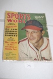 Sports World Magazine, July 1949, Vol. 1, No. 1, Hillman Publication, Paperback, Some separating