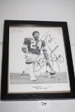 Framed Johnnie Gray Autographed Picture, Green Bay Packers, No COA, 12