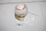 Nigel Wilson Autographed Rawlings Pacific Coast League Baseball In Case, NO COA,