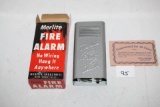 Vintage Merlite Fire Alarm, Metal, 5 1/2