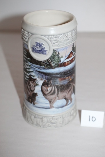 Miller Brewing Company 1999 Holiday Stein, December Dusk  By Eric Bryant, #002682
