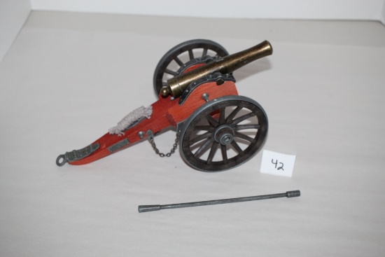Dahlgren 1861 Cannon Replica Model, Wood & Metal, 12"L X 5 1/2"W