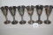 6 Alara Sevilla Twisted Stem Silver Plated Goblets, Made In Spain, Each 5 1/2