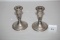 2 Vintage Raimond Sterling Weighted Candle Holders, 4 1/2