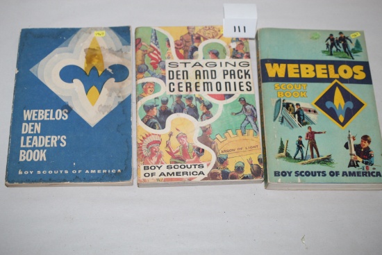Vintage Boy Scouts Of America Books, 1967, 1968, Some writing & staining