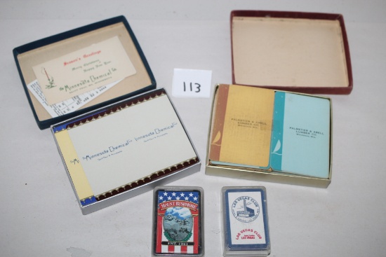 Advertising Playing Cards, Miniature & Regular Size