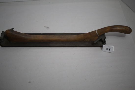 Old Smoothie Speed File Hand Sander, #H1422, Metal & Wood, Remont Mfg. Co., 20" incl. handle