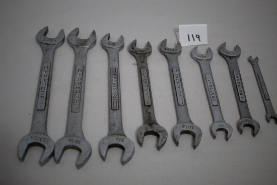 Assorted Craftsman Open End Wrenches, 1/4, 2-9/16, 2-19/32, 5/8, 2-25/32
