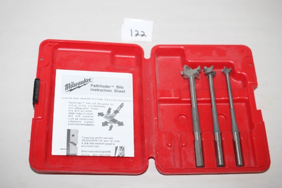 Milwaukee Pathfinder Bits, 1/2", 3/4", 1"