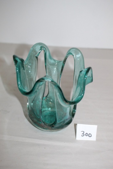 Glass Decorative Holder, 6" x 5 1/2" Round