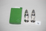 Oneida Ltd. Weighted Salt & Pepper Shakers, #44, Silverplated, 4 1/2