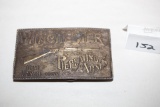 Winchester Repeating Arms Belt Buckle, Brass, 4 3/4