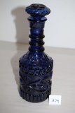 KY DRB 230 Liquor Bottle, Cobalt Blue, 11 1/4