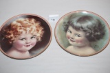 Mischief-2nd Issue-#1434R & Sunbeam-1st Issue-#3072E Porcelain Plates,