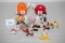 Small Plastic Character Toys, Donald Duck, Chipmuncks, M & M's, Misc.