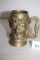 Vintage Brass Toby Mug, 4 3/4