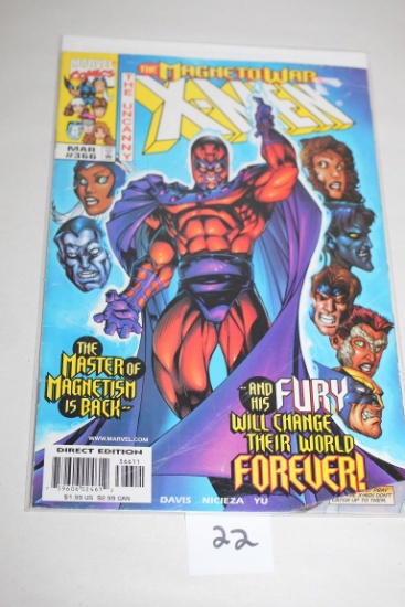X-Men Comic Book, #366, Marvel Comics, Bagged & Boarded