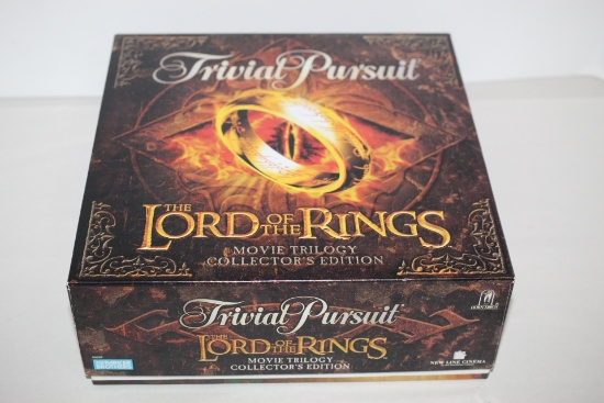 The Lord Of The Rings Trivial Pursuit Game, Movie Trilogy Collector's Edition, Parker Brothers,