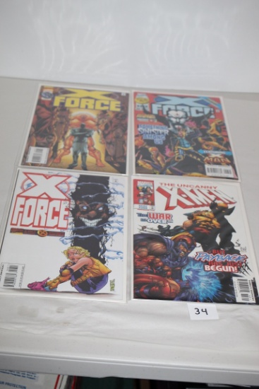 Assorted X-men Comic Books, Dec. #49, Aug. #957, Nov. #48, May #368, Marvel Comics