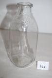 Cloverleaf Dairy Milk Bottle, Duraglas, 8 1/2