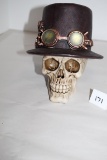Steampunk Skull With Top Hat, Resin, 7