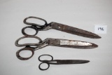 3 Vintage Scissors/Shears, Metal, 6