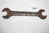 Vintage Williams #33 Open End Wrench, 1/2 & 9 /16, 8 3/4