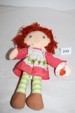 Vintage Little Debbie Strawberry Shortcake Rag Doll, 1995, 13 1/2