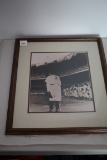 Framed & Matted Babe Ruth Picture, 21 1/2