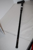 Cane With Alarm, Light, Massager, Takes Batteries, Works, Plastic & Metal, 36 1/2
