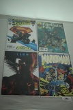4 Comic Books, Superman Man Of Steel #117, Fantastic Four #32, Marksman #2, Hell Shock #1